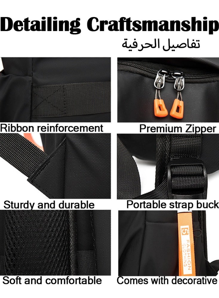 Malaksky Backpack Carry On Backpack Personal Item Travel Bag Carry On Backpack For Airplanes Traveling Backpack For Men&Women Gym Backpacks College Backpacks,Water Resistant Lightweight Daypack - Image 3